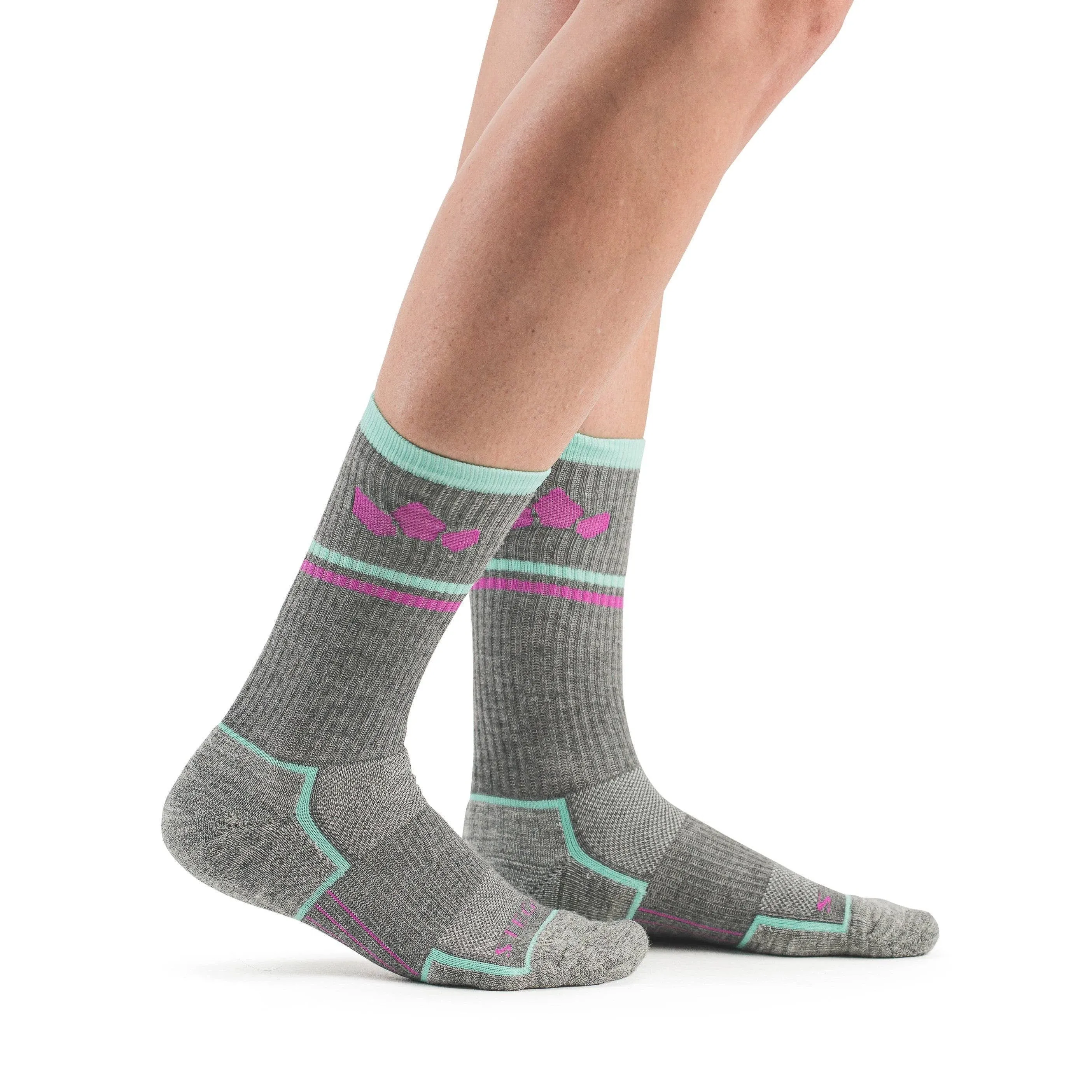 STEGO TrailTec+ Merino Wool Performance Outdoor Hiking Socks - Cushioned, Crew