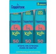 Coppertone Kids Sunscreen Spray SPF 50, Water Resistant Sunscreen for Kids, #1