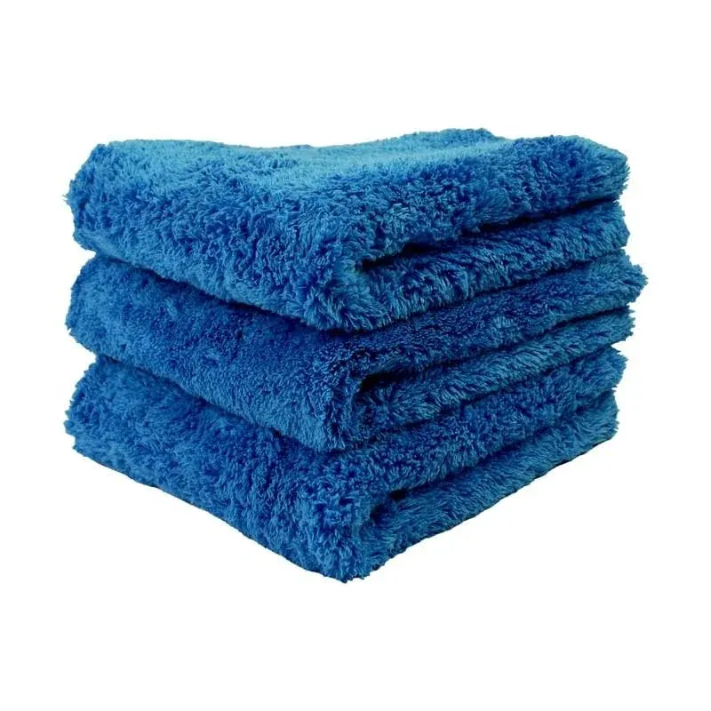 PROJE' Blue Microfiber Towel for Cars - Ultra Absorbent - Car Drying, Polishing, Buffing Cloth & Interior Detailing Towel - 500 GSM 16x16in - Auto Detailing Supplies - Pack of 3 Premium Car Care