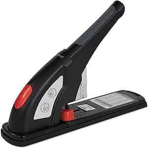 Universal Heavy-Duty Stapler 200-Sheet Capacity Black/Graphite/Red UNV43048