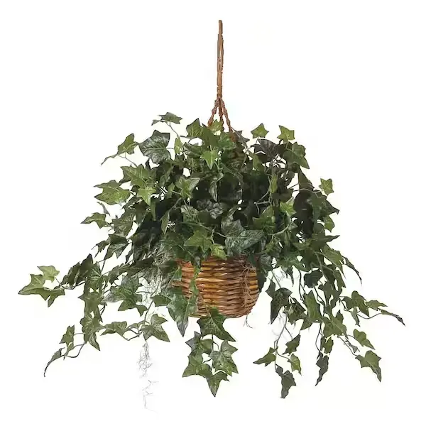 Nearly Natural English Ivy Hanging Basket Silk Plant