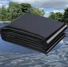 Coocure 10x15 ft and 20 Mil Thickness Pond Liner, Pliable & Durable LLDEP Material, A Liner for Fish or Koi Pond, Waterfall Base, Fountain and Be