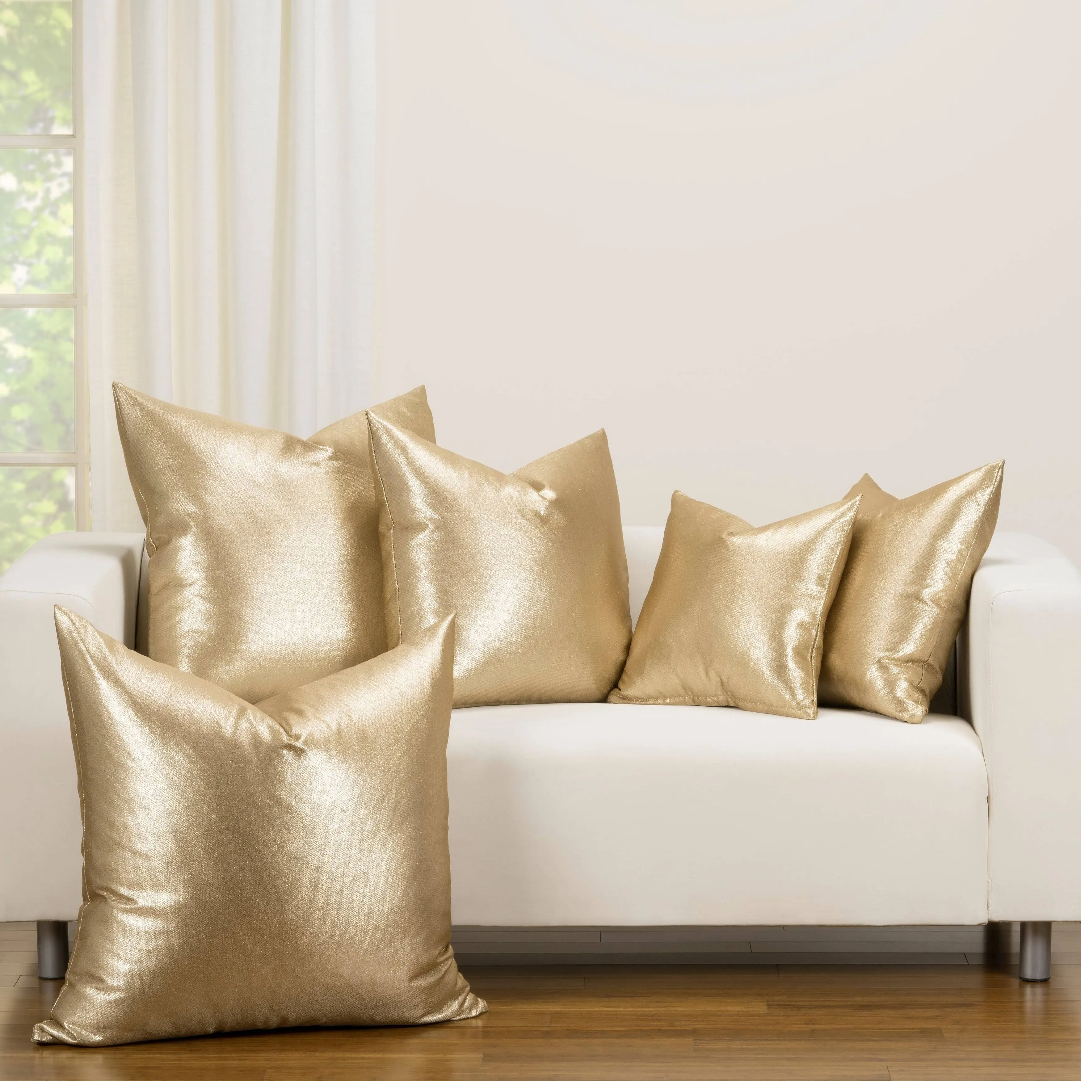 F Scott Fitzgerald Rendezvous Golden Accent Throw Pillow - 22" x 22"