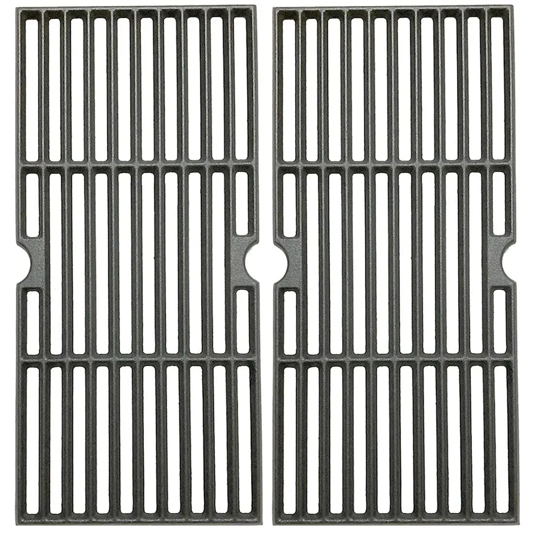 C6612C(2-Pack) 16 15/16 Inches Cast Iron Cooking Grid Grates Replacement for Charbroil 463250210, 463250211, 463250212, 463251413, 463251414, 466251413,Thermos 461633514