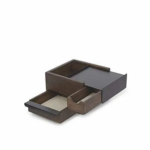 Umbra - Stowit mini jewelry box, walnut / black