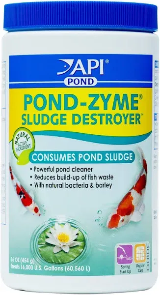 API POND-ZYME SLUDGE DESTROYER Pond Cleaner With Natural Pond Bacteria And