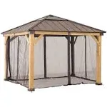 Original Manufacturer Sunjoy Universal Replacement Mosquito Netting for 9 ft. x 9 ft. Wood Gazebo