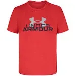 Under Armour Boys' Classic Core Logo T-Shirt, Wordmark Print & Baseball Designs, Crew Neck