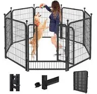 Jhsomdr 40 inch 8 Panels Foldable 8-Panel Dog Playpen