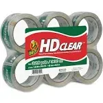 Duck Heavy-Duty Carton Packaging Tape, 1.88" x 55yds, Clear, 6