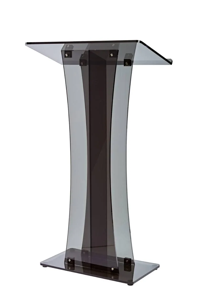 AdirOffice 661-02 Acrylic Stand-up Podium Lectern Black