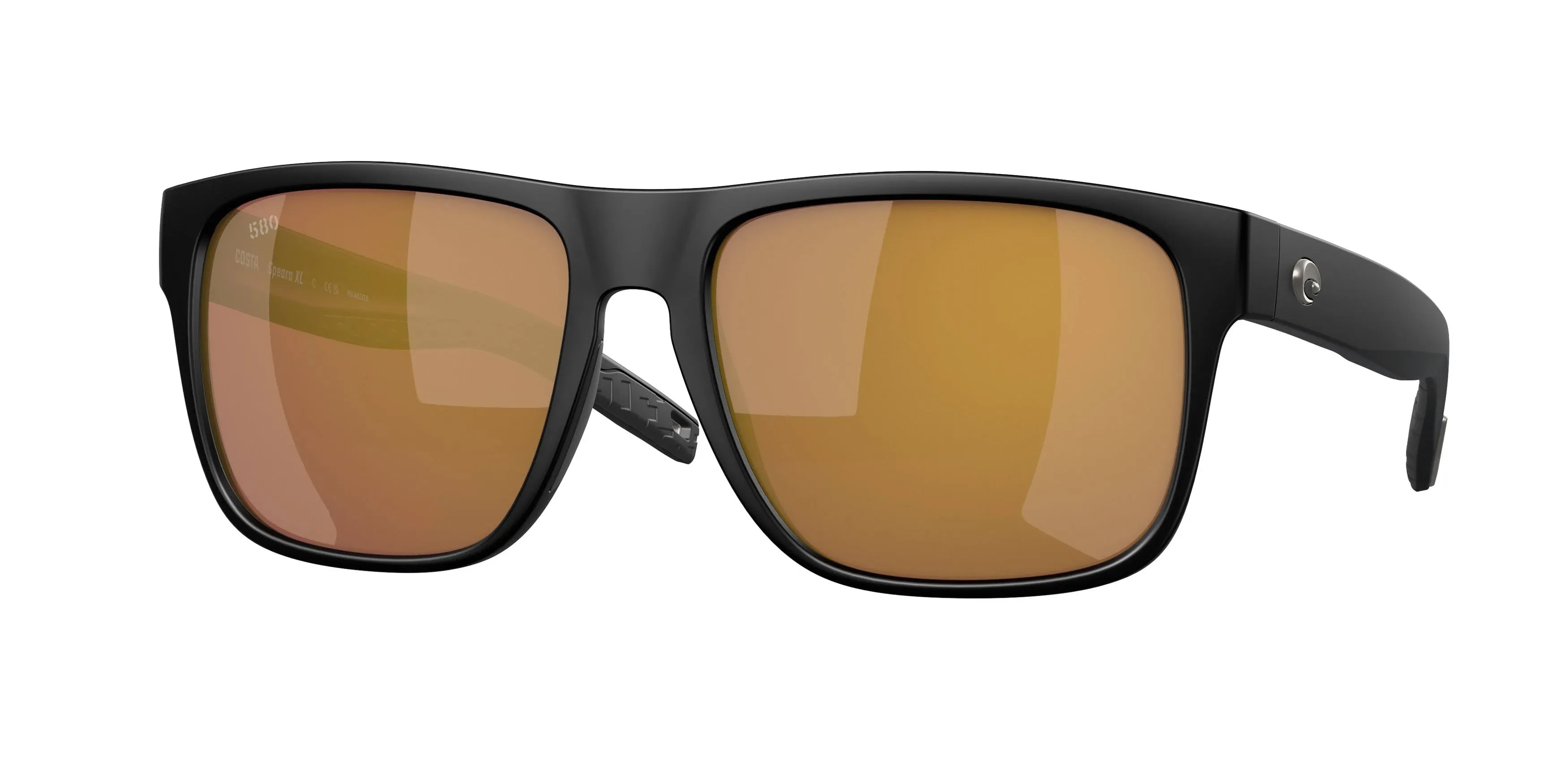 Costa Del Mar Spearo XL Sunglasses - Matte Black/ Gold Mirror 580G