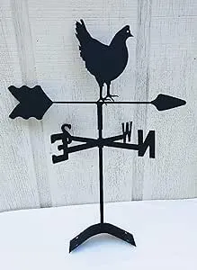 The Lazy Scroll roosterroof Rooster Chicken Roof Mount Weathervane