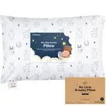 Toddler Pillow with Pillowcase, Jumbo 14X20 - Soft Organic Cotton Toddler Pillow