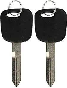 2 Pack Keylessoption Replacement Uncut Ignition Chipped Car Key Transponder Blank for Ford Lincoln Mercury Mazda