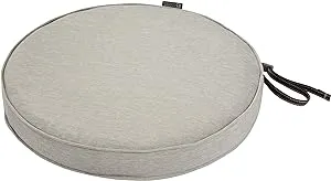 62-003-HGREY-E<wbr/>C Montlake FadeSafe Round Patio Dining Seat Cushion Heather Grey