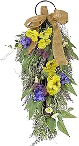 National Tree Company 26 Pansy And Lavender Swag