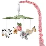 The Peanutshell Wildest Dreams Pink Musical Crib Mobile for Baby Girls