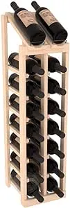 Wine Racks America InstaCellar Display Top Wine Rack Kit - Durable and Expandable Wine Storage System, Pine Unstained - Holds 16 Bottles