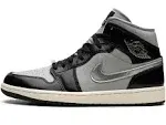 Air Jordan 1 Mid SE Womens - Black Chrome - Shoes