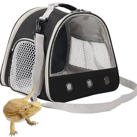 Bearded Dragon Travel Carrier,Lizards Carrier, Small Animal Travel Carrier for ...