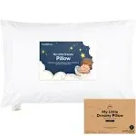 KeaBabies Jumbo Toddler Pillow with Pillowcase Soft White