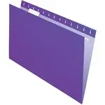 Office Depot 2-Tone Hanging File Folders, 1/5 Cut, 8 1/2in. x 14in., Legal size, Purple, Box of 25, Od81631