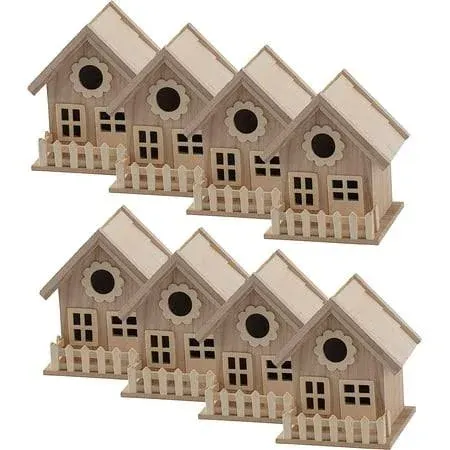 Rosalind Wheeler 7" Wooden Birdhouse with Fence