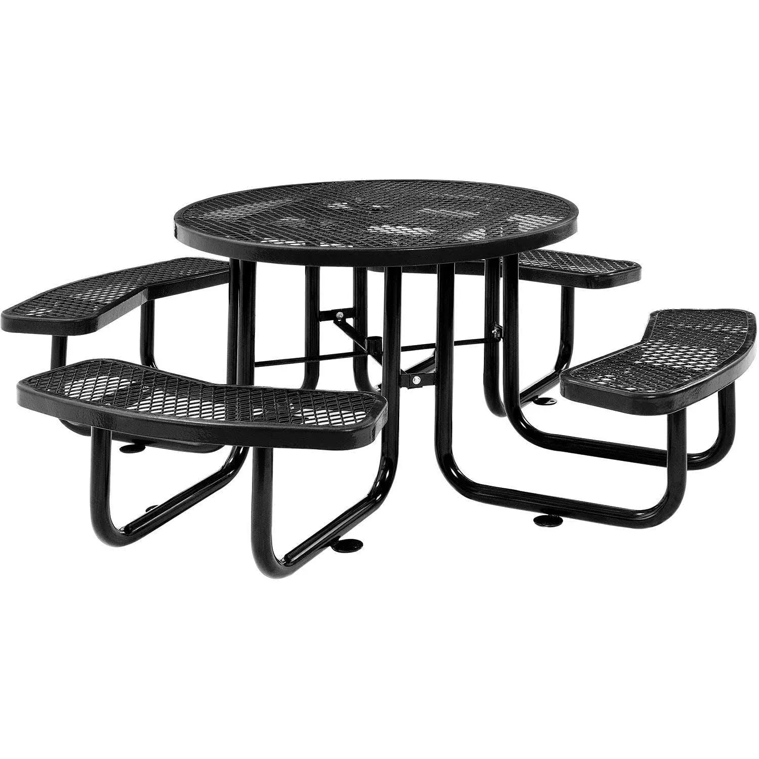 Global Industrial 46" Round Picnic Table 277150