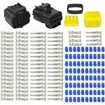 3 Kits 8 Pin Way Waterproof Electrical Connector Plug for Car Automotive (8