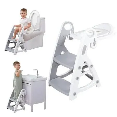 Potty Training Seat & Toddler Step Stool Ultimate Stability Toddler Toilet Seat