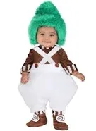 Infant Candy Factory Cutie Halloween Costume, Baby Outfit with Jersey Shirt, Striped Leggings, Foam Pants & Shoe Covers