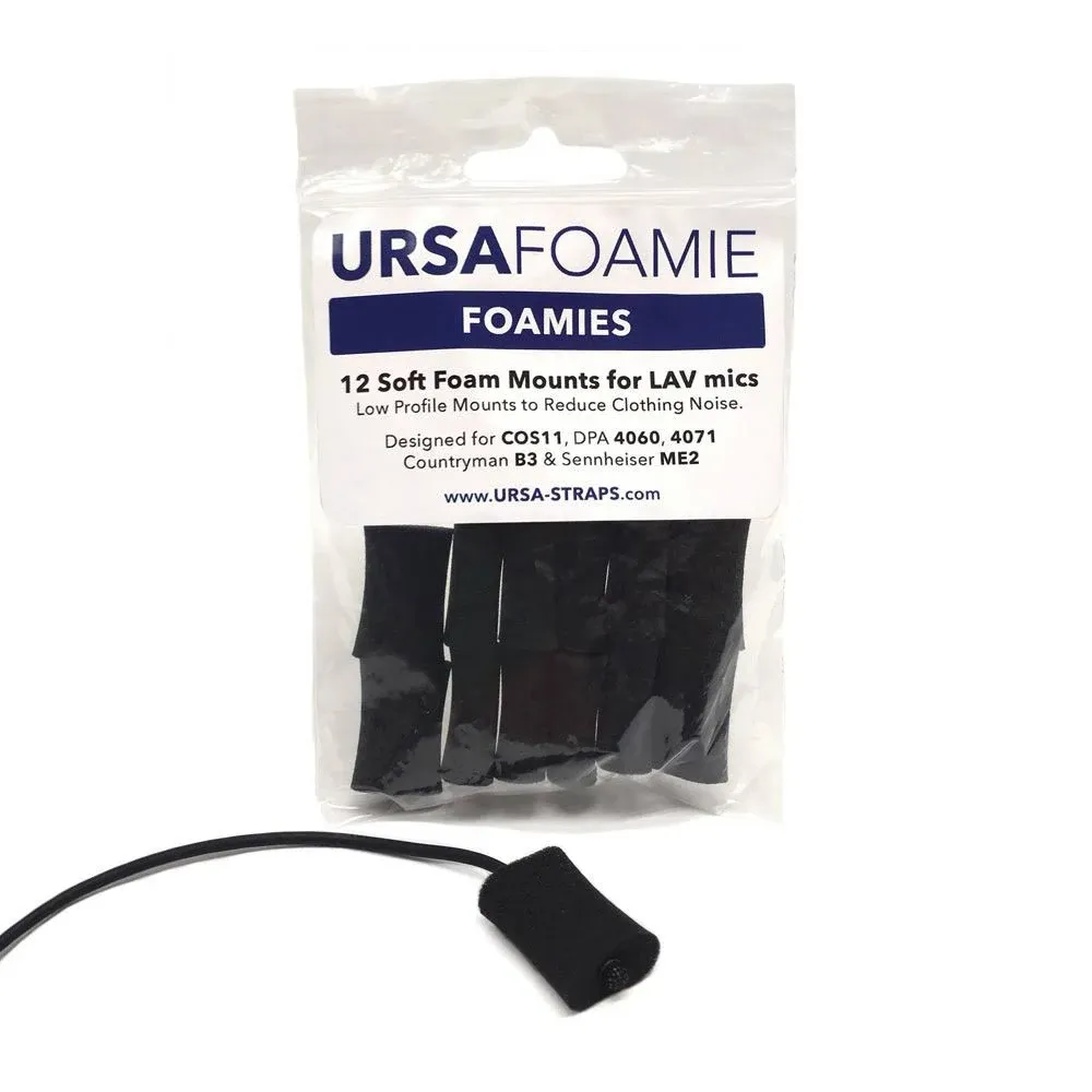 Ursa Foamies Soft Foam Mount, 12-Pack Black