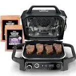 Woodfire Outdoor Grill & Smoker, 7-in-1 Master Grill, BBQ Smoker and Air Fryer in Gray