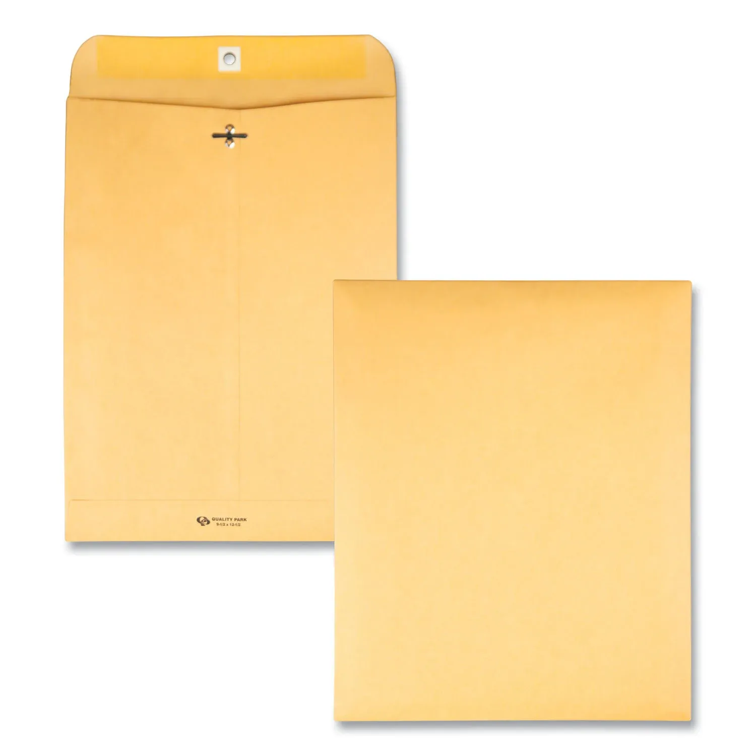 Quality Park 37793 Clasp Envelope, 9 1/2 x 12 1/2, 32lb, Brown Kraft, 100/Box