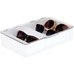 mDesign Stacking Eyeglass Storage Organizer Box