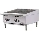 Winco NGCB-24R - Countertop Charbroiler, Natural Gas, 24"W