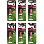 Krazy Glue KG92548R Instant 0 18-Ounce All Purpose Brush Pack of 6