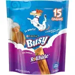 Busy Rollhide Dog Treats 15 Rolls 20 Oz. pack (SEE ALL PICS) (O5)