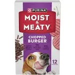 Purina Moist and Meaty Steak Flavor Soft Dog Food Pouches - 36 Ct. Pouch