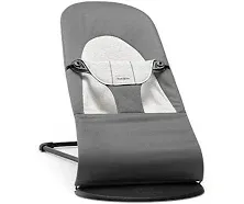 BabyBjorn Balance Bouncer Soft Cotton - Black/Dark Gray