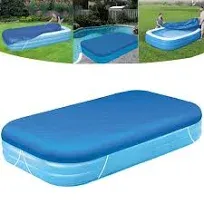 Rectangular Pool Cover Fits 120 in x 72 in Inflatable Rectangle Swimming Pool Cover