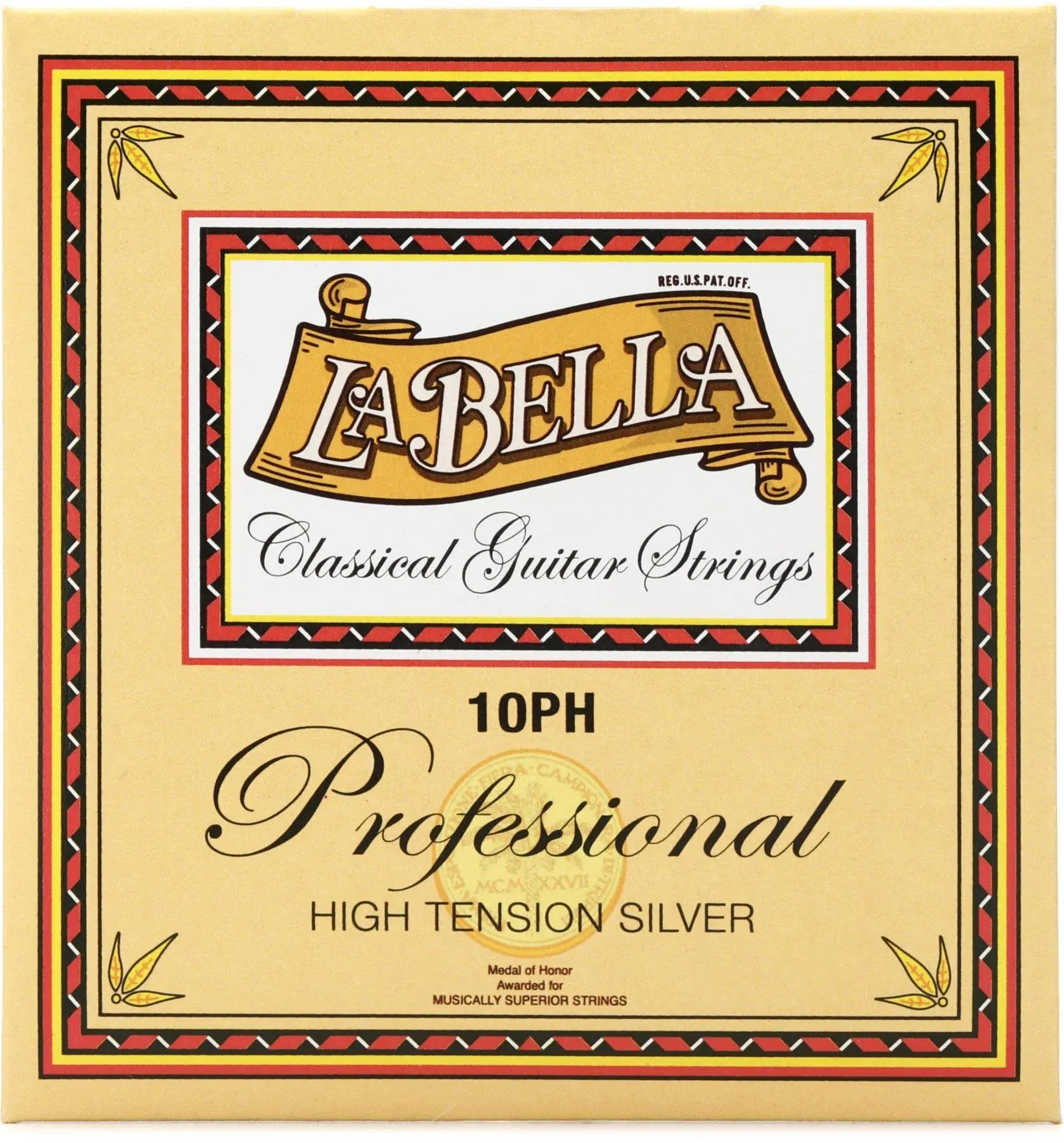 La Bella 10PH High Tension Silver Classical Strings