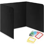 Storage Standard 22-Pack Desk Dividers for Students - Durable & Waterproof Plastic Study Carrel Divider, Classroom Folders Teacher Supplies, Easy-to-