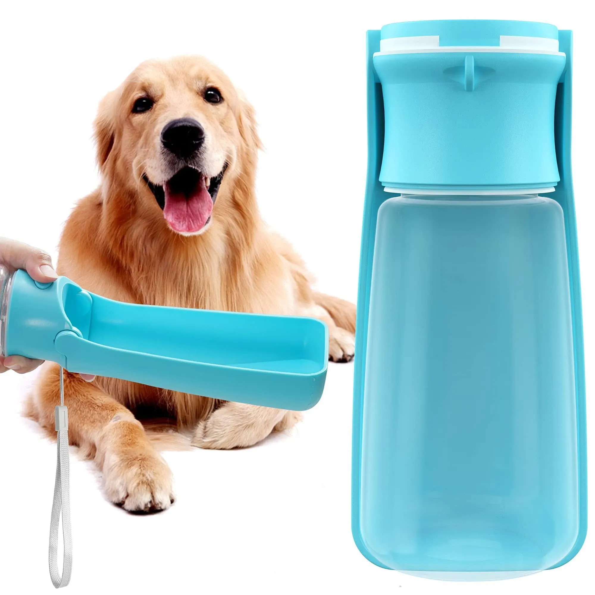 Portable Dog Water Bottle for Walking 19 OZ or 12 OZ Portable Pet Water Bottles 