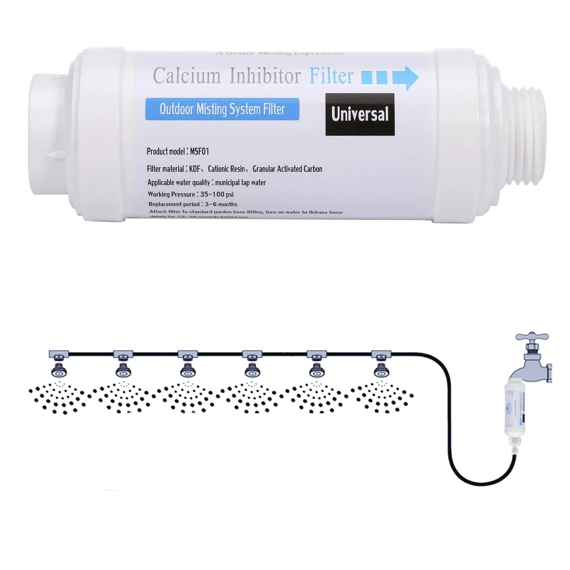 CozyCabin Mist Calcium Inhibitor Filter