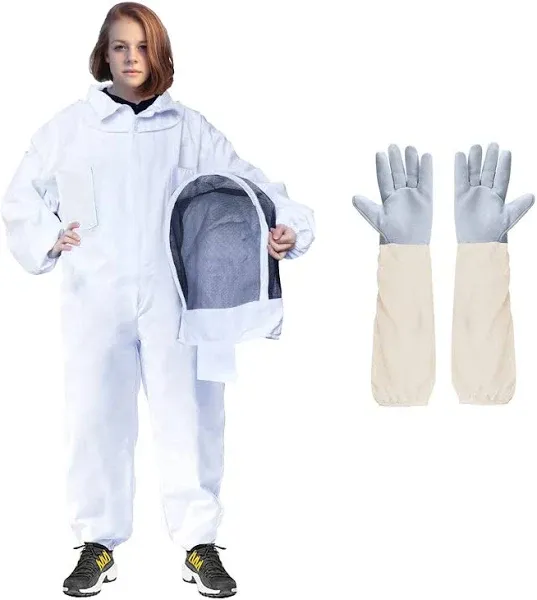 Professional Bee Suit for Men Women, Beekeeping Suit Beekeeper Suit with Glove