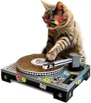 Cat DJ Scratching Deck