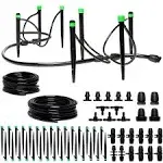 CARPATHEN Drip Irrigation System - Adjustable Premium Garden Watering System for Raised Garden Bed, Yard, Lawn, Greenhouse - Complete Drip Irrigation