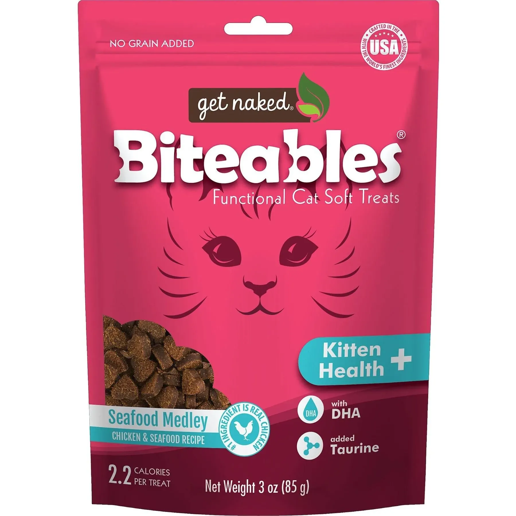 Get Naked Kitten Health Biteables Seafood Medley Flavor